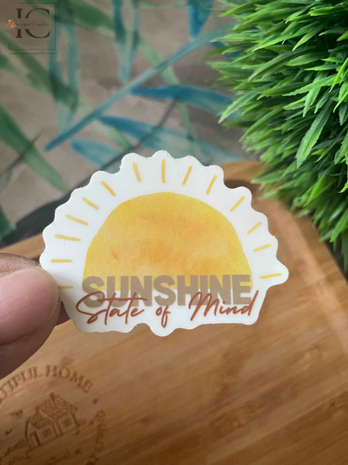 SUNSHINE STATE OF MIND STICKER - Ingenious Creator's Store