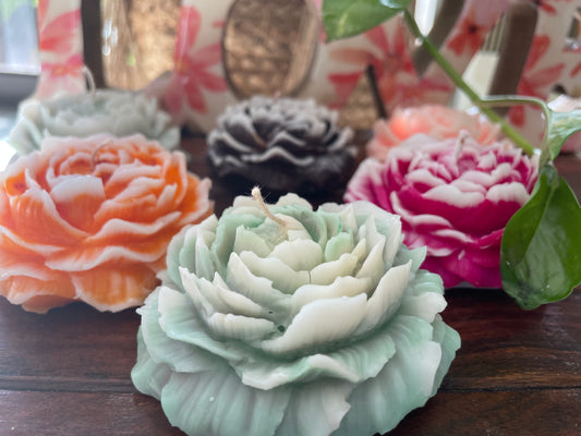 Scented Floral Peony Candle (Set of 2) - Ingenious Creator's Store