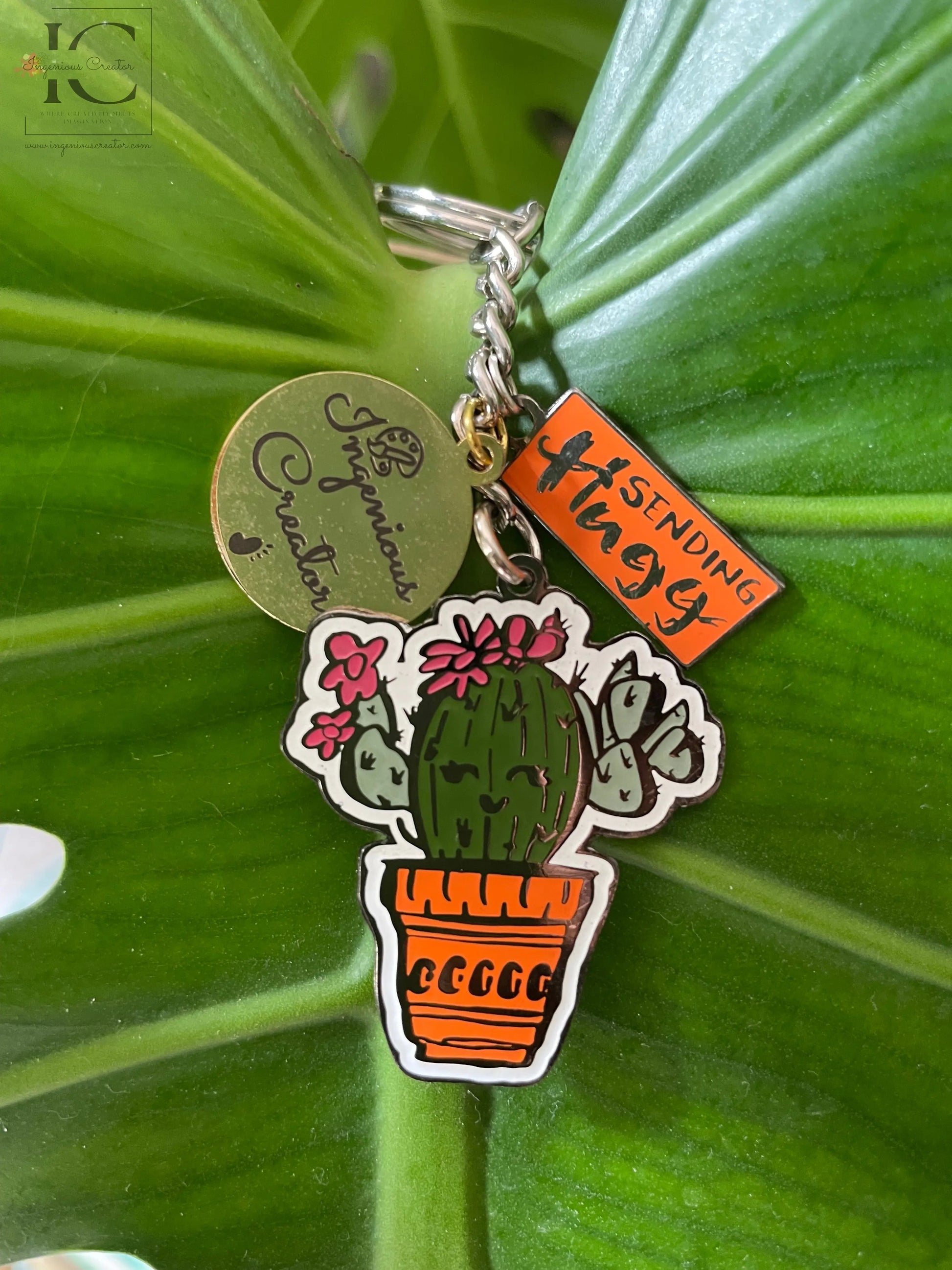 Sending Huggs Enamel Keychain - Ingenious Creator's Store