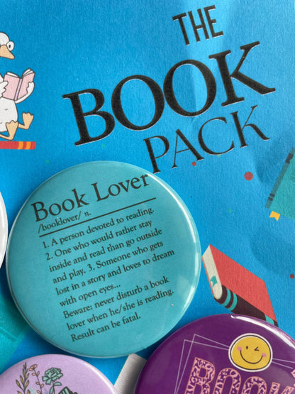 The Book Pack: Pin Badge Pack of Five. 