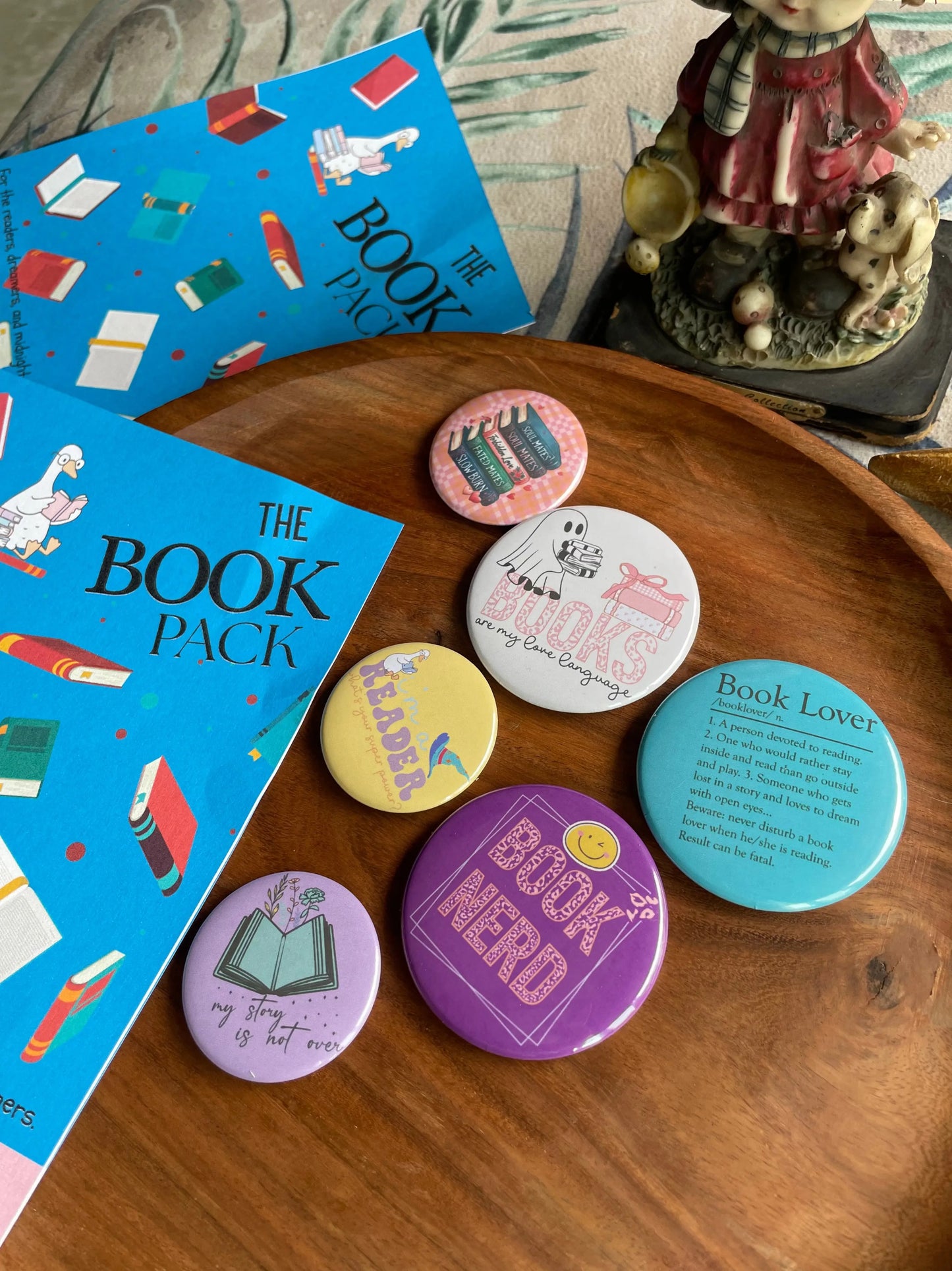 The Book Pack: Pin Badge Pack of Five. 