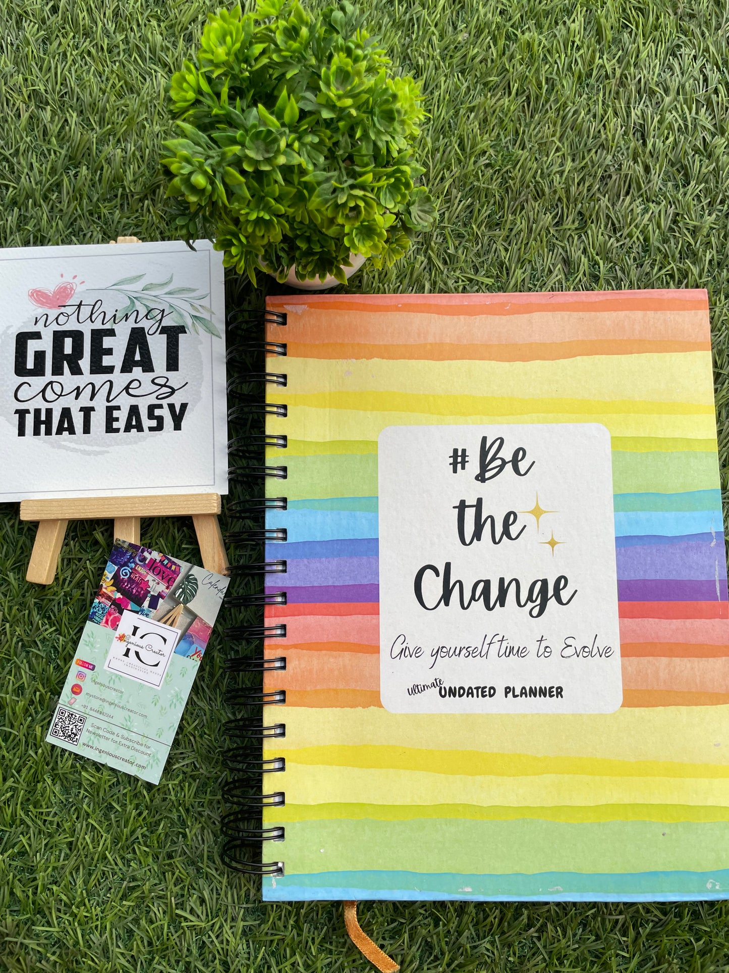 The Ultimate Undated Planner - Be The Change - Ingenious Creator's Store