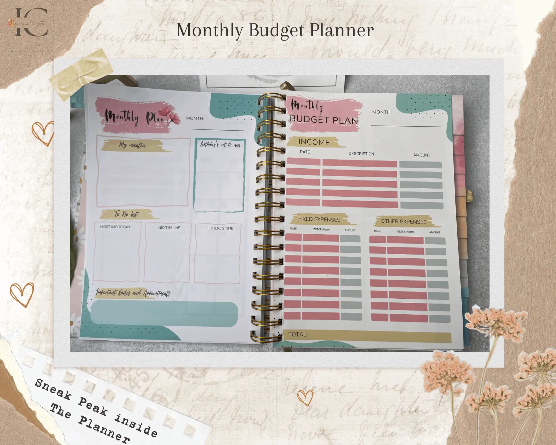 The Ultimate Undated Planner -Love Yourself - Ingenious Creator's Store