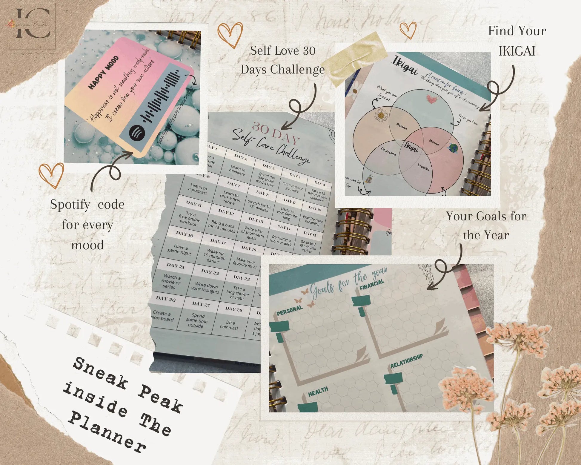 The Ultimate Undated Planner- Love Yourself Combo - Ingenious Creator's Store