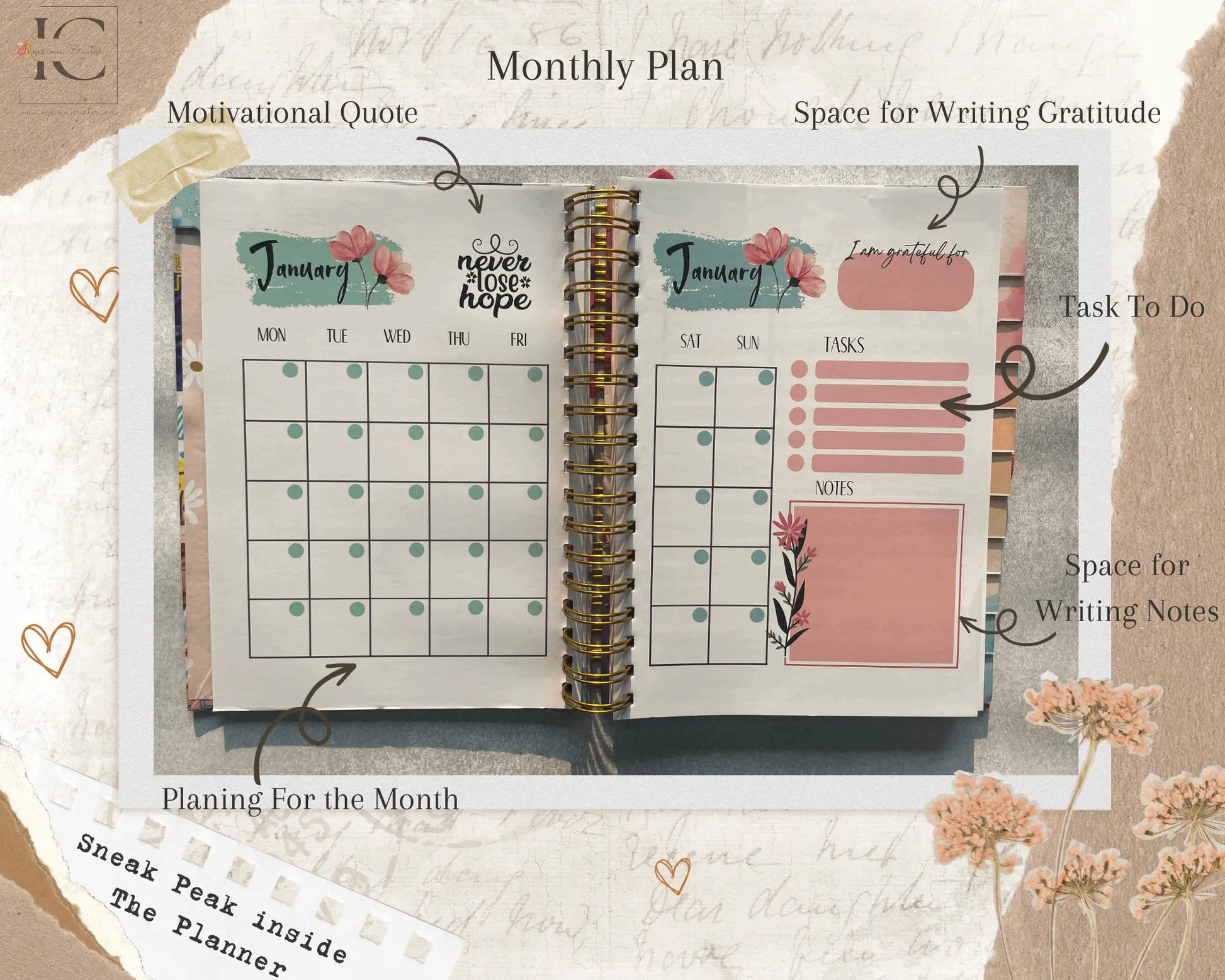 The Ultimate Undated Planner- Love Yourself Combo - Ingenious Creator's Store