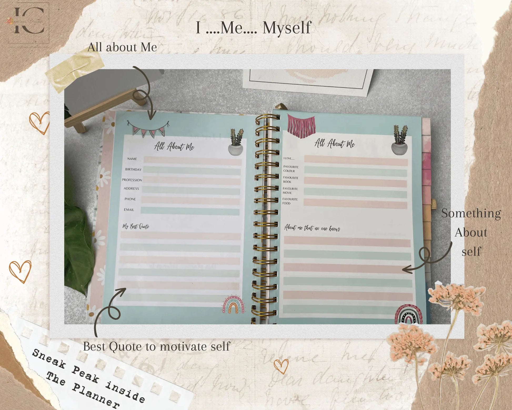 The Ultimate Undated Planner- Love Yourself Combo - Ingenious Creator's Store