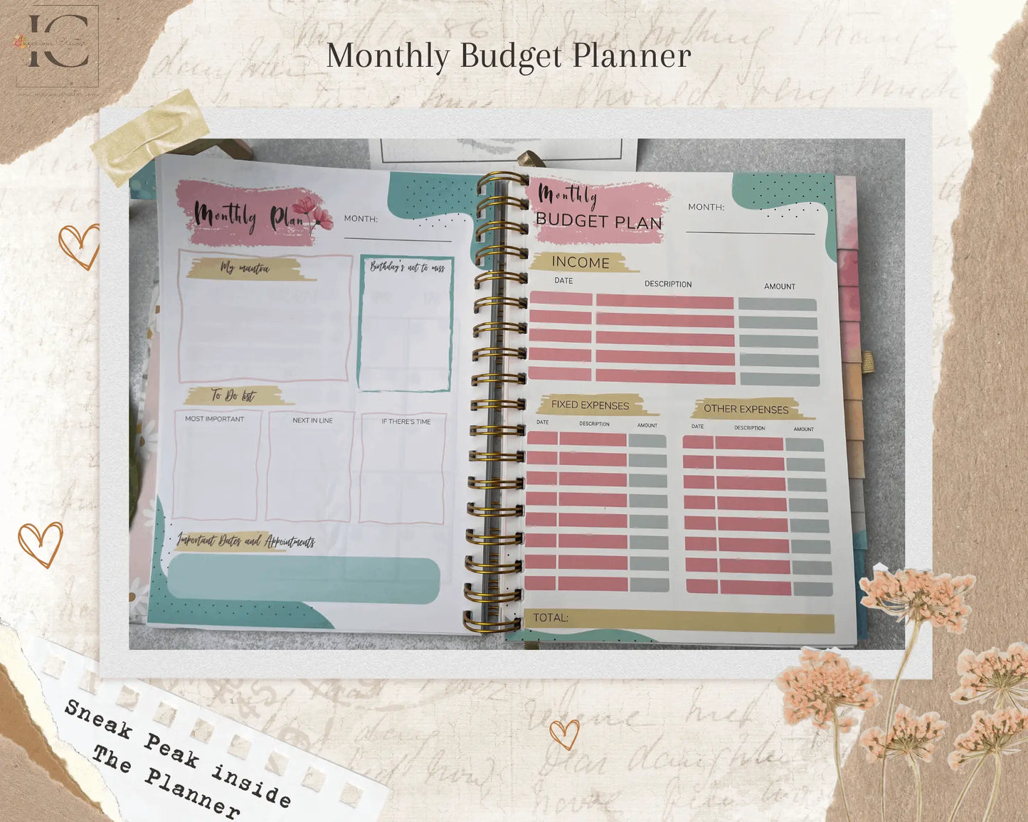 The Ultimate Undated Planner- Love Yourself Combo - Ingenious Creator's Store