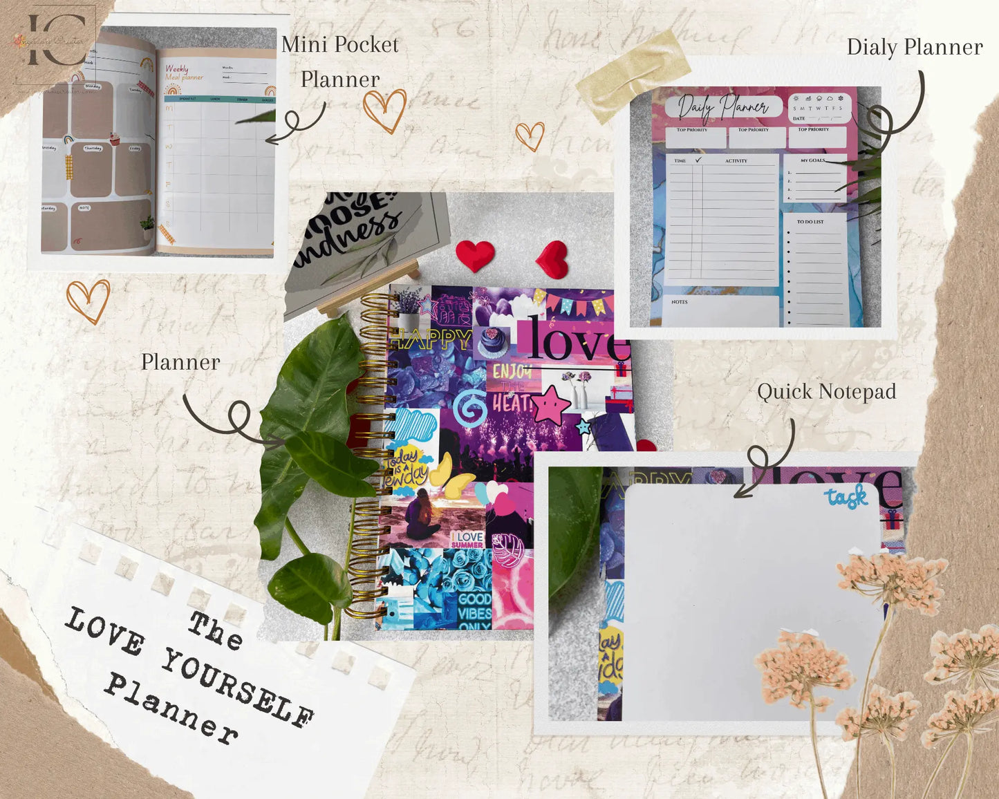 The Ultimate Undated Planner- Love Yourself Combo - Ingenious Creator's Store