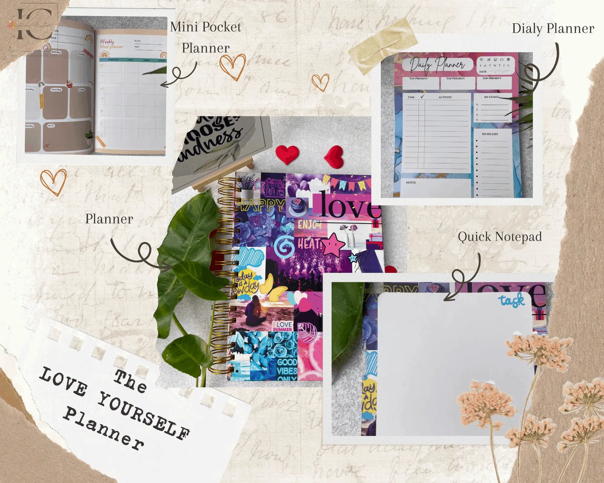 The Ultimate Undated Planner- Love Yourself Combo - Ingenious Creator's Store