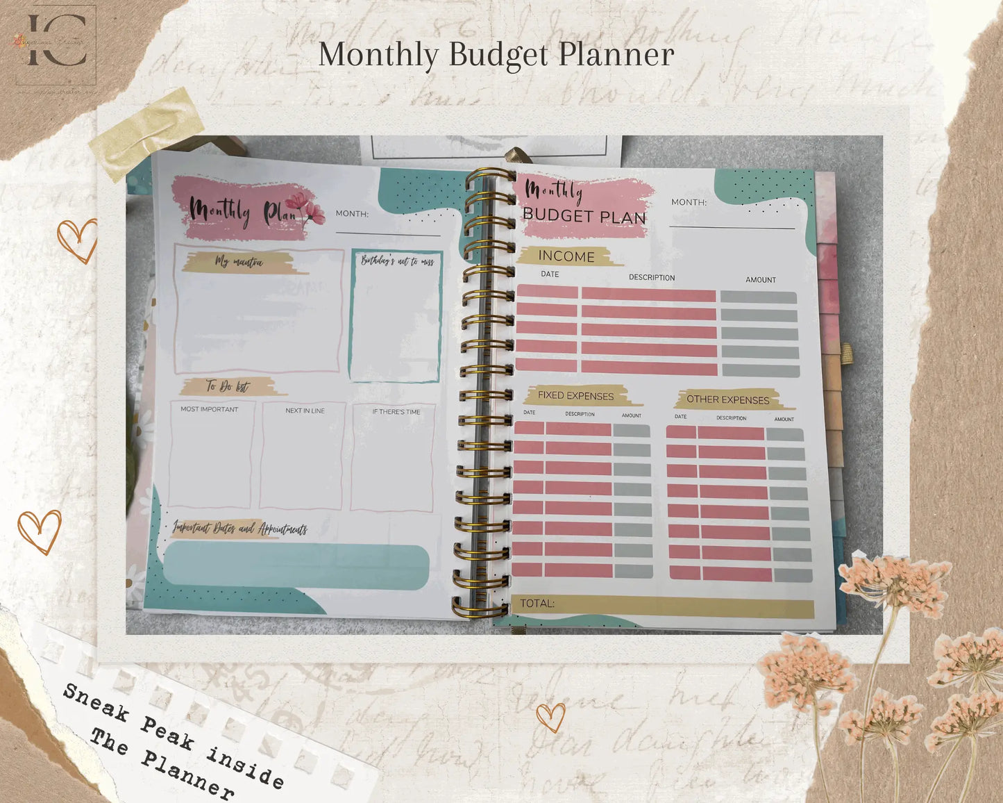 The Ultimate Undated Planner - Self Love - Ingenious Creator's Store