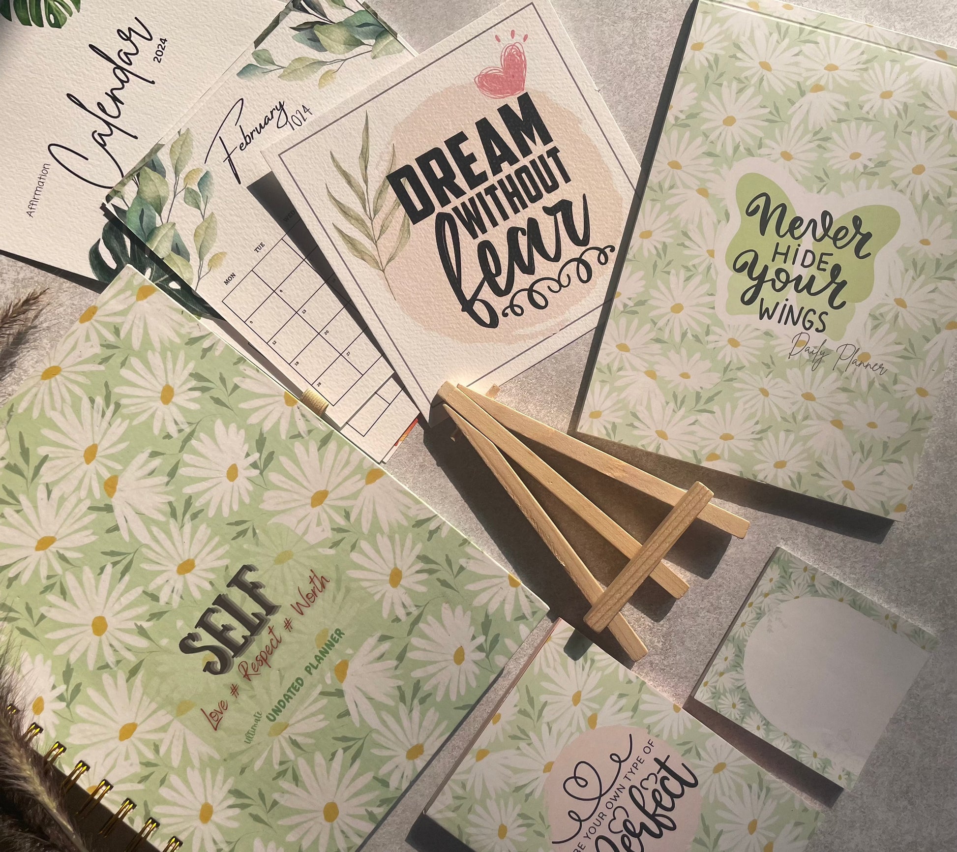 The Ultimate Undated Planner - Self Love Floral Combo - Ingenious Creator's Store