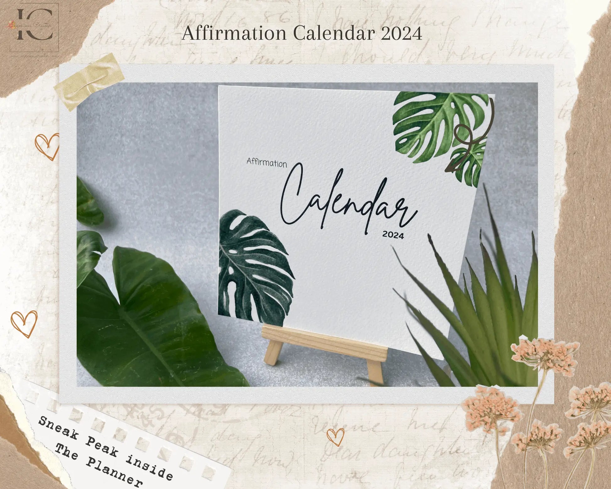 The Ultimate Undated Planner - Self Love Floral Combo - Ingenious Creator's Store