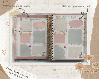 The Ultimate Undated Planner - Self Love Floral Combo - Ingenious Creator's Store