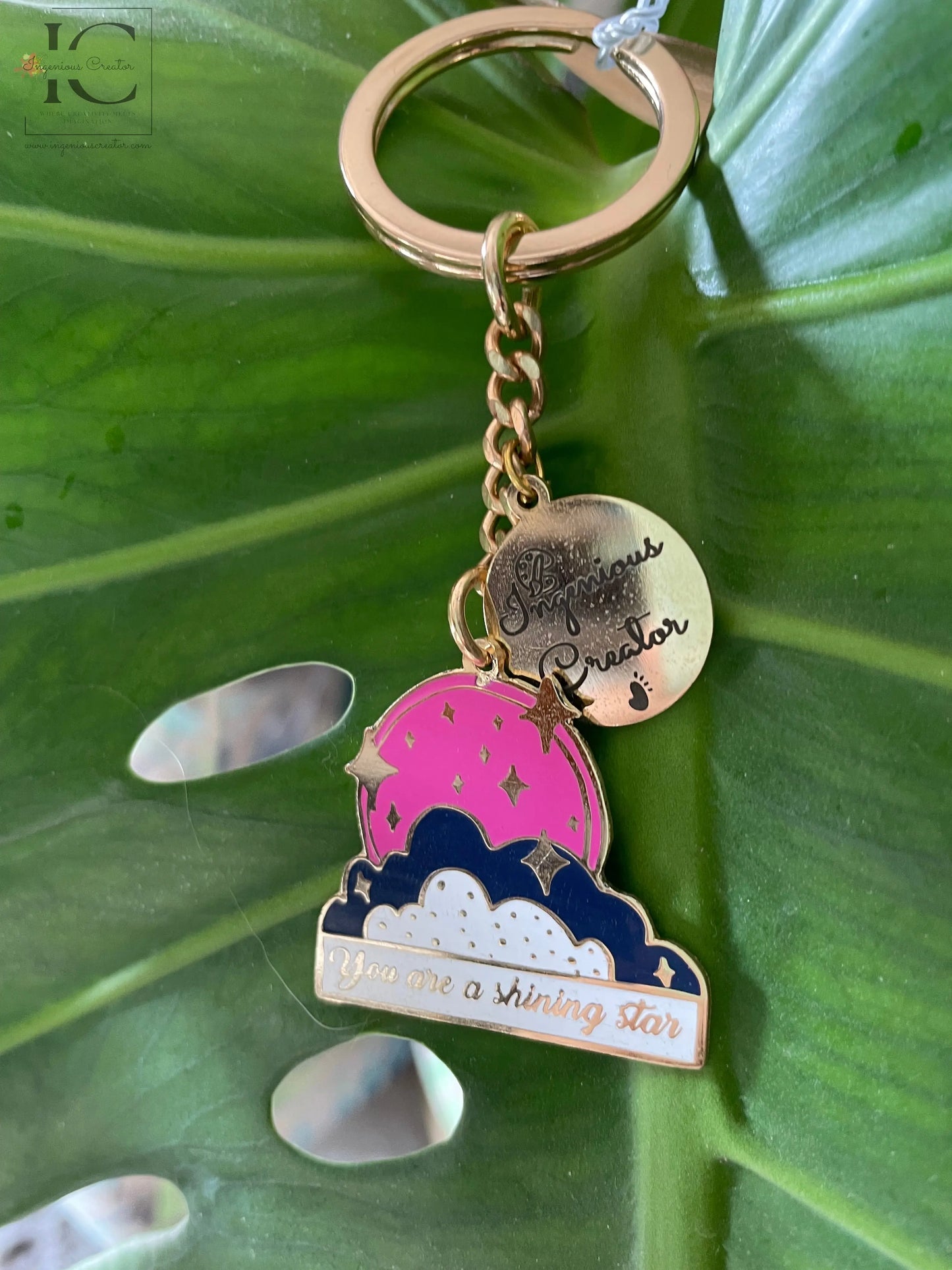 You Are My Shining Star Enamel Keychain - Ingenious Creator's Store