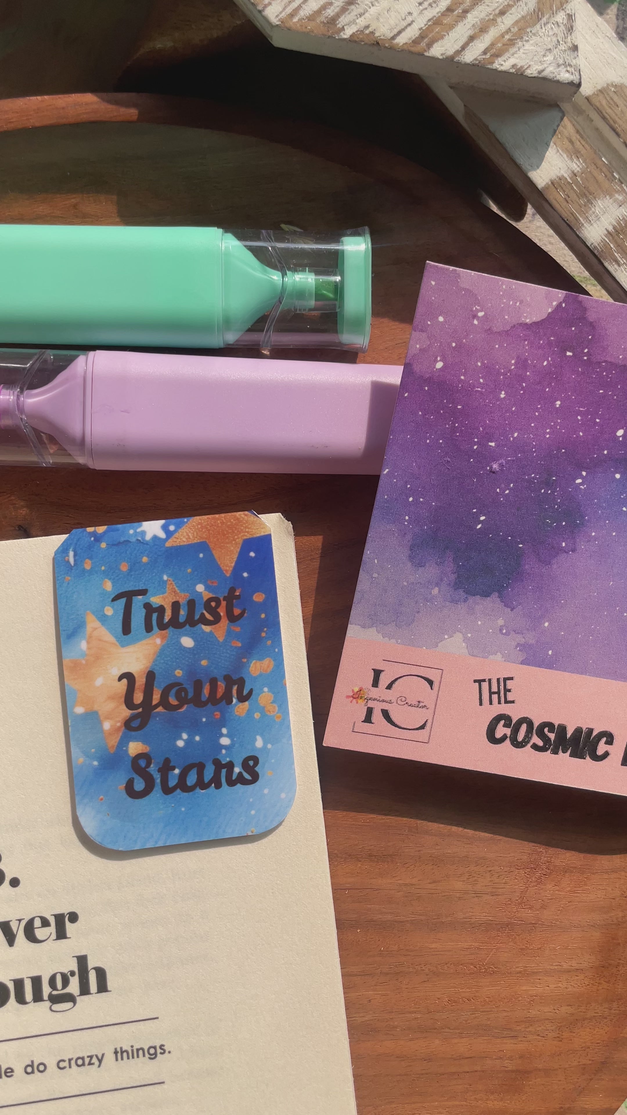 CELESTIAL ENERGY — Magnetic Bookmark Set of 4