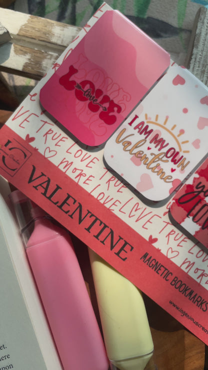 VALENTINE — Magnetic Bookmark Set of 4
