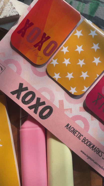 XOXO — Magnetic Bookmark Set (Pack of 4)