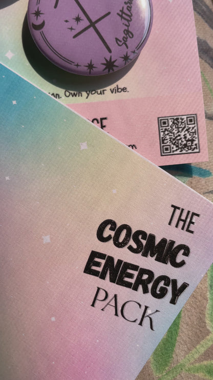 Cosmic Energy (ZODIAC) Pack: Pin Badge Pack of two.